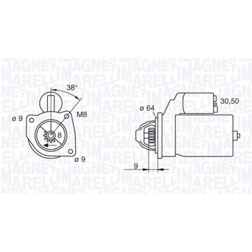 Μίζα/εξαρτήματα FIAT BRAVA 1995 - 2003 ( 182 ) DENSO DSN3035 Μίζα/εξαρτήματα FIAT BRAVA 1995 - 2003 ( 182 ) DENSO DSN3035