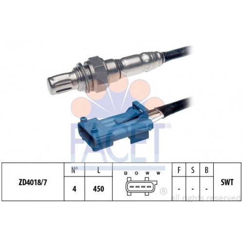 Αισθητήρες Λ (λάμδα) PEUGEOT 207 2006 - 2009 FACET 10.8078 Αισθητήρες Λ (λάμδα) PEUGEOT 207 2006 - 2009 FACET 10.8078