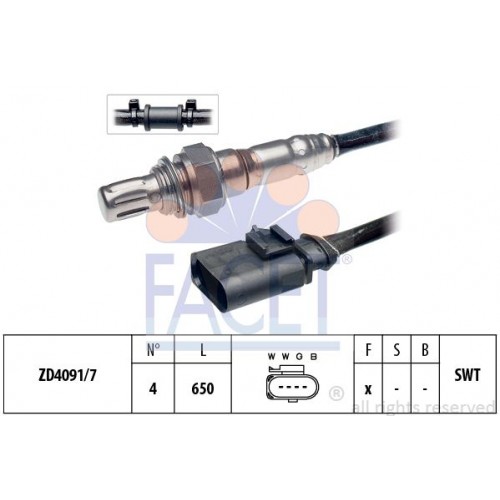 Αισθητήρες Λ (λάμδα) VW GOLF 2004 - 2008 ( Mk5 ) FACET 10.8083 Αισθητήρες Λ (λάμδα) VW GOLF 2004 - 2008 ( Mk5 ) FACET 10.8083