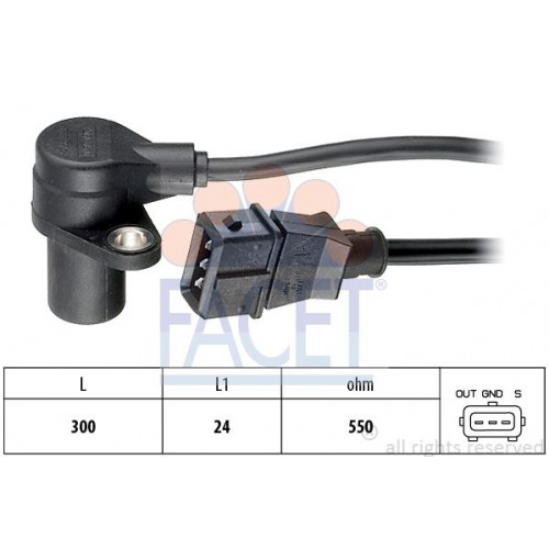 Αισθητήρας Στροφάλου/Εκεντροφόρου Παλμοδότης CHEVROLET-DAEWOO LANOS 1997 - 2000 ( T100 ) FACET 9.0272