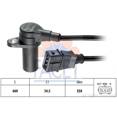 Αισθητήρας Στροφάλου/Εκεντροφόρου Παλμοδότης OPEL CORSA 1985 - 1990 ( A ) FACET 9.0149