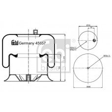 Πνευματική ανάρτηση VW GOLF 1998 - 2004 ( Mk4 ) FEBI BILSTEIN 45657