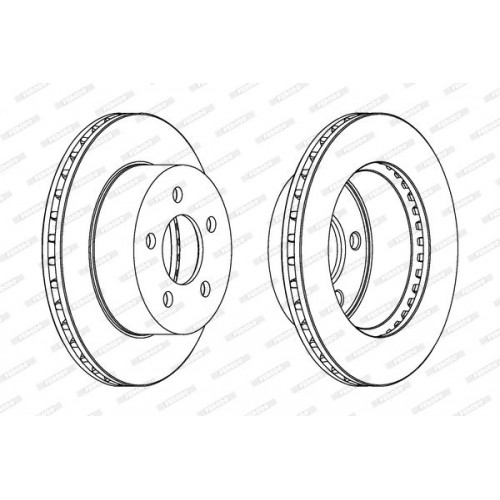 Δισκόπλακες JEEP CHEROKEE 1984 - 1992 ( XJ ) FERODO DDF1525