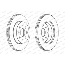 Δισκόπλακες KIA RIO 2002 - 2005 ( DC ) FERODO DDF1542