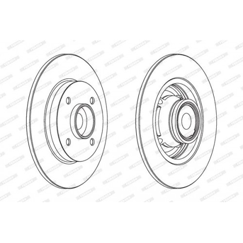 Δισκόπλακες PEUGEOT 207 2006 - 2009 FERODO DDF1560-1 Δισκόπλακες PEUGEOT 207 2006 - 2009 FERODO DDF1560-1