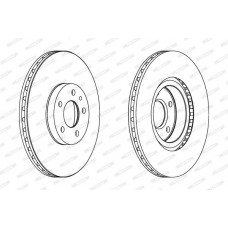 Δισκόπλακες FIAT DOBLO 2010 - 2015 ( 152 ) FERODO DDF156C