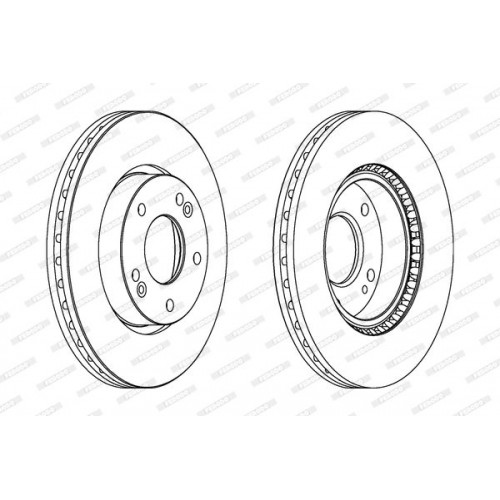 Δισκόπλακες HYUNDAI i30 2007 - 2012 FERODO DDF1619C Δισκόπλακες HYUNDAI i30 2007 - 2012 FERODO DDF1619C