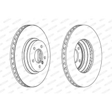 Δισκόπλακες BMW 3 Series 2005 - 2011 ( E90/1/2/3 ) FERODO DDF1634C-1