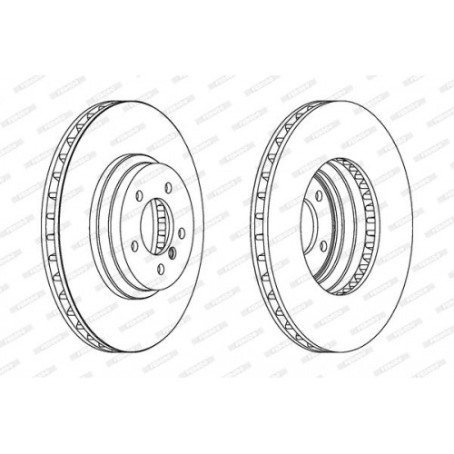 Δισκόπλακες BMW 3 Series 2005 - 2011 ( E90/1/2/3 ) FERODO DDF1634C-1