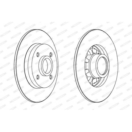 Δισκόπλακες PEUGEOT 308 2008 - 2012 FERODO DDF1696C-1