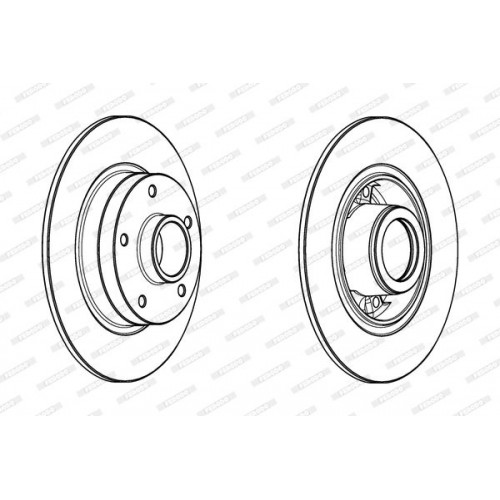 Δισκόπλακες RENAULT MEGANE 2008 - 2014 FERODO DDF1732-1