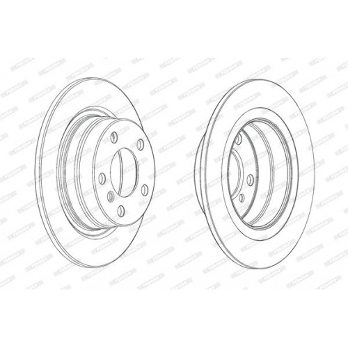 Δισκόπλακες BMW 1 Series 2012 - 2015 FERODO DDF2197C