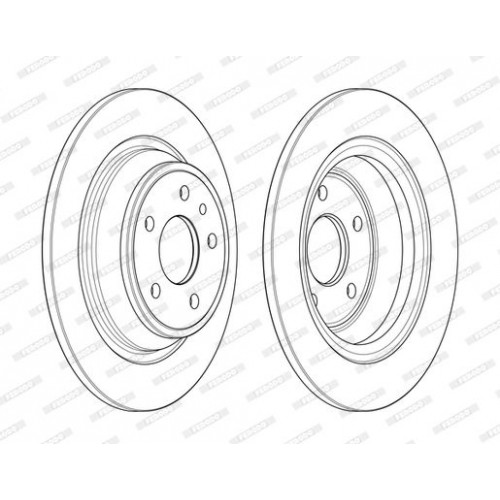 Δισκόπλακες FORD MONDEO 2014 - 2017 FERODO DDF2338C Δισκόπλακες FORD MONDEO 2014 - 2017 FERODO DDF2338C