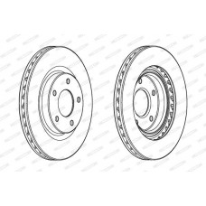Δισκόπλακες MITSUBISHI OUTLANDER 2007 - 2011 ( CW ) FERODO DDF2384C