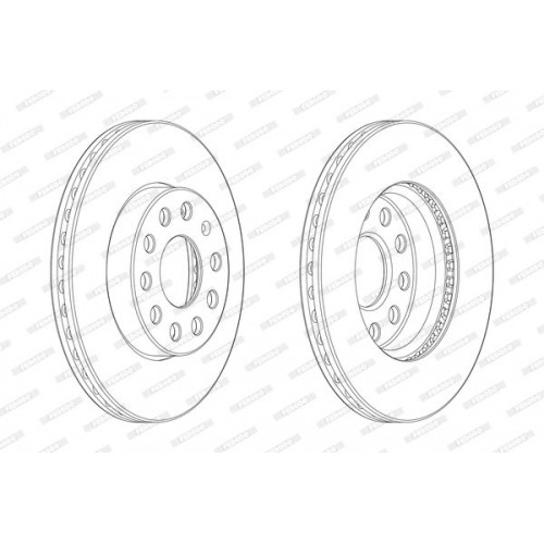 Δισκόπλακες SEAT LEON 2013 - 2016 FERODO DDF2400C-1 Δισκόπλακες SEAT LEON 2013 - 2016 FERODO DDF2400C-1
