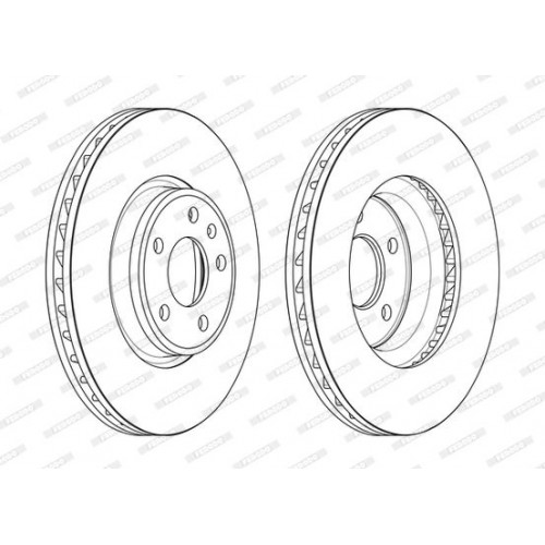 Δισκόπλακες AUDI A4 2015 - ( 8W, B9 ) FERODO DDF2596C-1 Δισκόπλακες AUDI A4 2015 - ( 8W, B9 ) FERODO DDF2596C-1