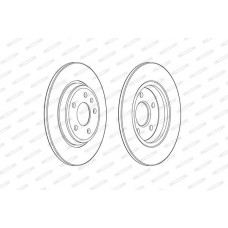 Δισκόπλακες AUDI A4 2015 - ( 8W, B9 ) FERODO DDF2599C