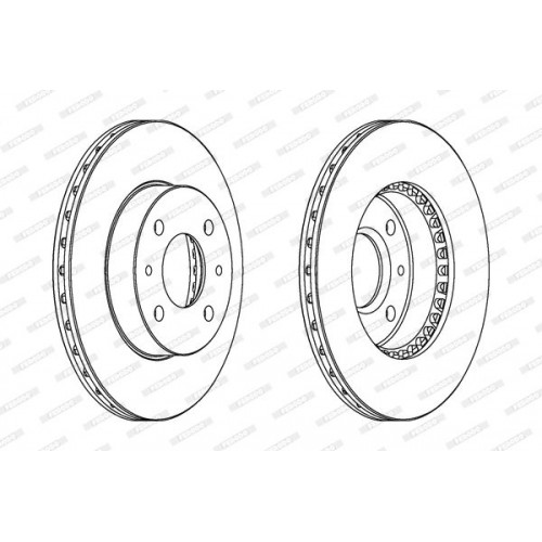 Δισκόπλακες NISSAN ALMERA 1995 - 1998 ( N15 ) FERODO DDF867 Δισκόπλακες NISSAN ALMERA 1995 - 1998 ( N15 ) FERODO DDF867