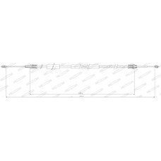 Ντίζες Χειροφρένου PEUGEOT PARTNER Combispace 1996 - 2002 FERODO FHB432420