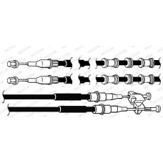 Ντίζες Χειροφρένου OPEL ASTRA 1998 - 2004 ( G ) FERODO FHB432936