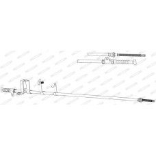 Ντίζες Χειροφρένου NISSAN MICRA 2000 - 2003 ( K11 ) FERODO FHB434365