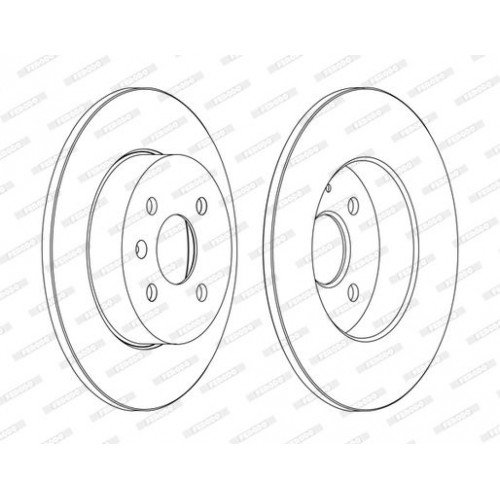 Δισκόπλακες OPEL ASTRA 2004 - 2007 ( H ) FERODO DDF1313C