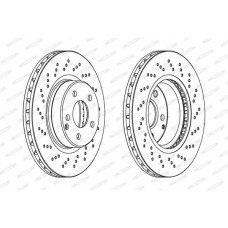 Δισκόπλακες MERCEDES SL 2003 - 2008 ( R230) FERODO DDF1427