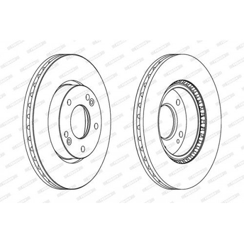 Δισκόπλακες HYUNDAI i30 2007 - 2012 FERODO DDF1619C