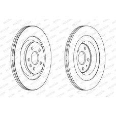 Δισκόπλακες AUDI A4 2008 - 2011 ( 8K ) FERODO DDF1667C