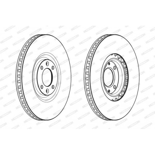 Δισκόπλακες PEUGEOT 308 2008 - 2012 FERODO DDF1999C