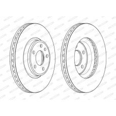 Δισκόπλακες AUDI A4 2015 - ( 8W, B9 ) FERODO DDF2596C-1