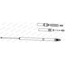 Ντίζες Χειροφρένου VW NEW BETTLE 2005 - 2011 ( 9C1 ) FERODO FHB432729