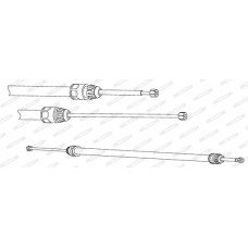 Ντίζες Χειροφρένου MERCEDES A CLASS 2001 - 2004 ( W168 ) FERODO FHB432928