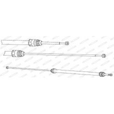 Ντίζες Χειροφρένου MERCEDES A CLASS 2001 - 2004 ( W168 ) FERODO FHB432929