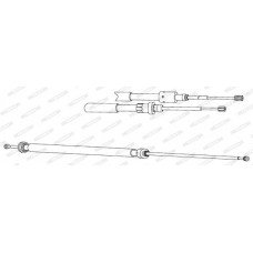 Ντίζες Χειροφρένου CITROEN C3 2002 - 2006 ( FC ) FERODO FHB433041