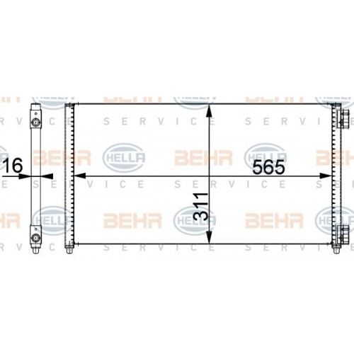 Ψυγείο A/C (Εξωτερικό) FIAT PUNTO 2003 - 2011 ( 188 ) 46821270