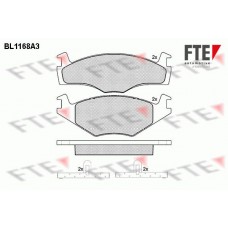 Τακάκια Σετ VW POLO 1982 - 1990 ( 86C - 80 ) FTE BL1168A3