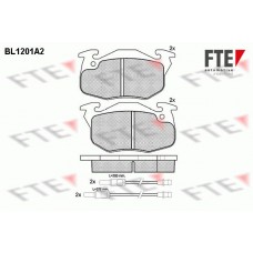 Τακάκια Σετ PEUGEOT 106 1992 - 1995 FTE BL1201A2