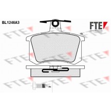 Τακάκια Σετ AUDI 80 1979 - 1984 ( 81 ) ( 85 ) ( B2 ) FTE BL1246A3