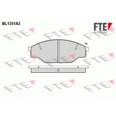 Τακάκια Σετ TOYOTA HIACE 1983 - 1989 ( H50/60 ) FTE BL1251A2