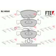 Τακάκια Σετ FIAT BRAVA 1995 - 2003 ( 182 ) FTE BL1405A2