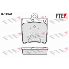 Τακάκια Σετ MERCEDES C CLASS 2000 - 2003 ( W203 ) FTE BL1678A1