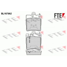Τακάκια Σετ MERCEDES C CLASS 2000 - 2003 ( W203 ) FTE BL1679A2