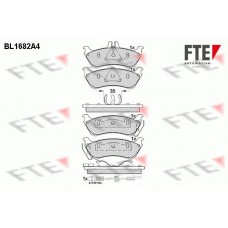 Τακάκια Σετ MERCEDES M-CLASS 1998 - 2002 ( W163 ) FTE BL1682A4