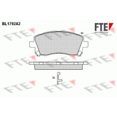 Τακάκια Σετ SUBARU FORESTER 2000 - 2002 ( SF ) FTE BL1792A2
