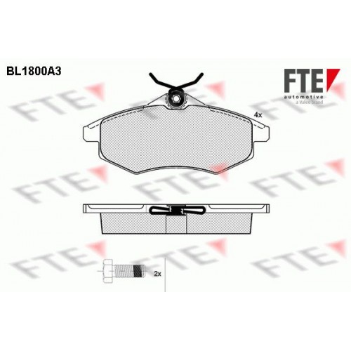 Τακάκια Σετ CITROEN C2 2003 - 2008 ( JM ) FTE BL1800A3 Τακάκια Σετ CITROEN C2 2003 - 2008 ( JM ) FTE BL1800A3