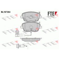 Τακάκια Σετ VW POLO 2002 - 2005 ( 9N ) FTE BL1873A4