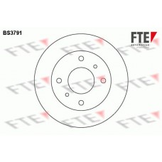 Δισκόπλακες NISSAN PRIMERA 1990 - 1993 ( P10 ) FTE BS3791