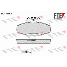 Τακάκια Σετ SKODA FAVORIT 1989 - 1994 ( 781 ) FTE BL1367A3