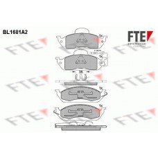 Τακάκια Σετ MERCEDES M-CLASS 1998 - 2002 ( W163 ) FTE BL1681A2